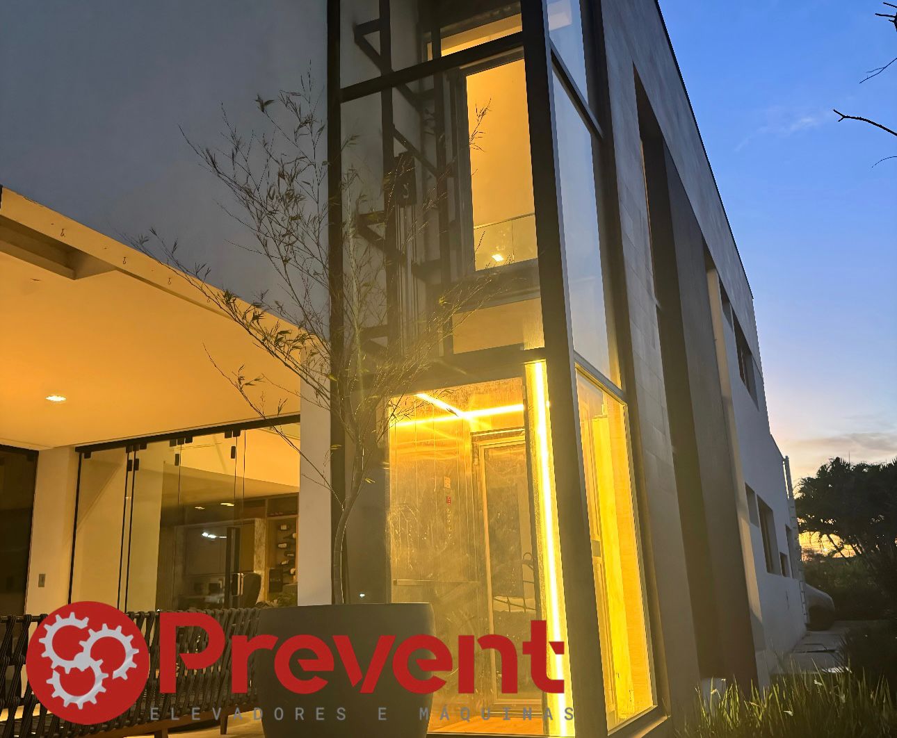 Imagem de um elevador da Prevent